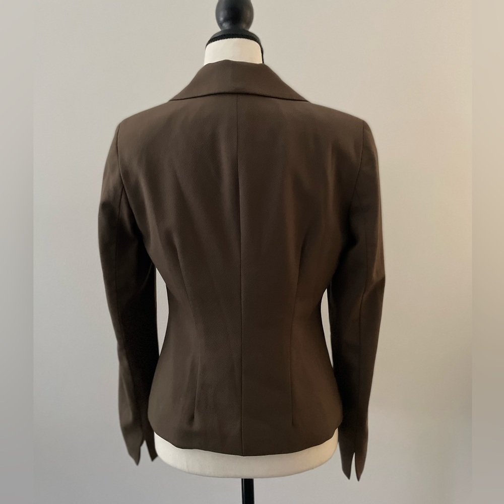 Doncaster Wool Blazer Brown Size 4 - image 3